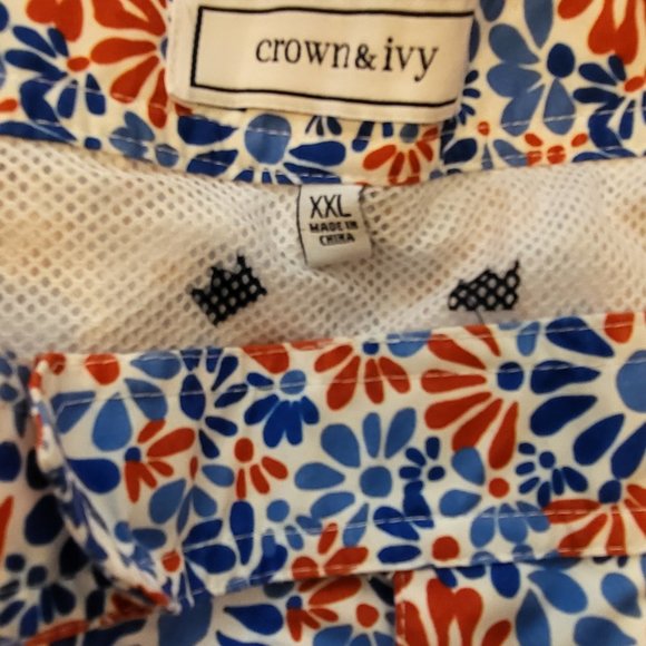 Crown & Ivy Men's Swim trunk (Size 2X) (B1) - Picture 3 of 3